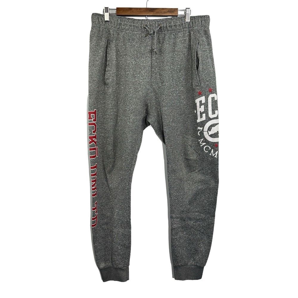 ECKO UNLTD Gray‎ Sweatpants Warm Sherpa Joggers Drawstring 3-Pocket Sweats XL